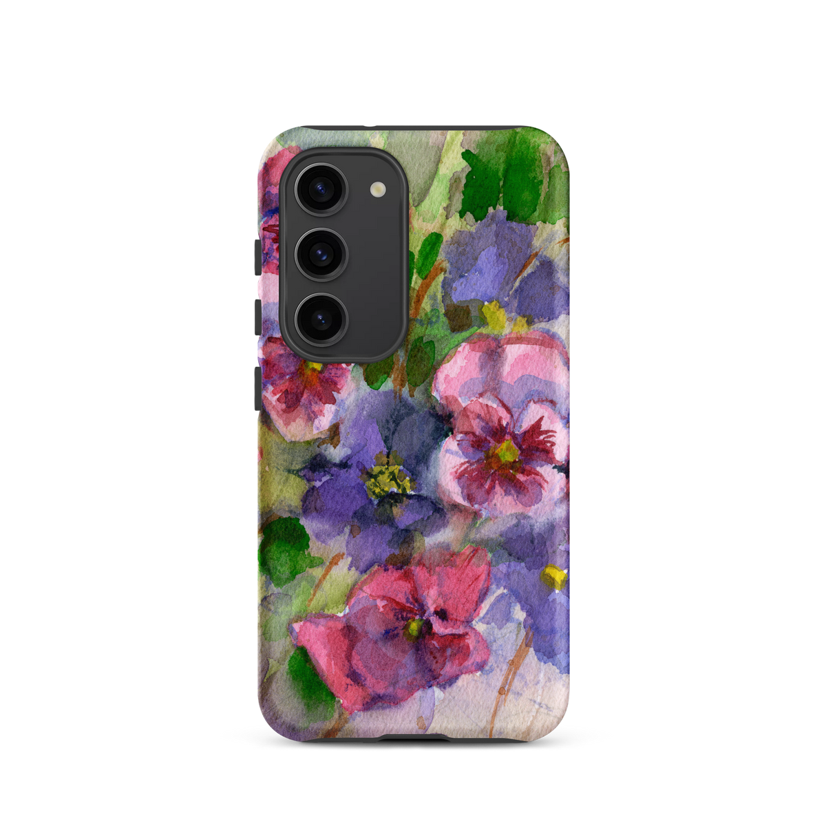 Watercolor Pansies Tough case for Samsung®