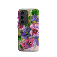 Watercolor Pansies Tough case for Samsung®
