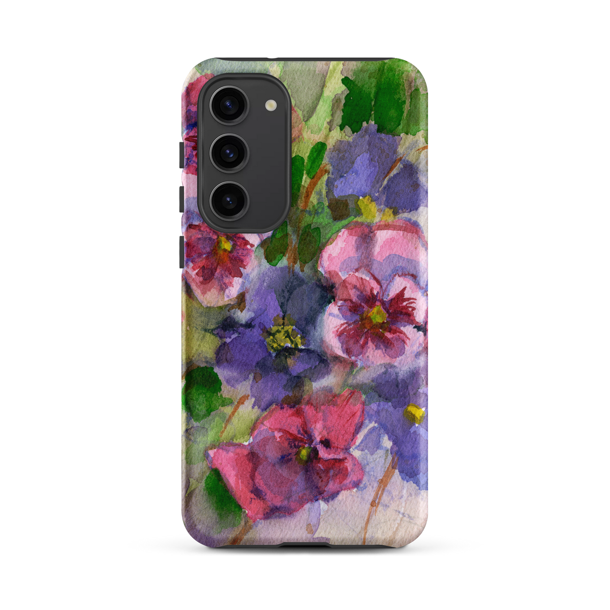 Watercolor Pansies Tough case for Samsung®