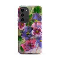 Watercolor Pansies Tough case for Samsung®