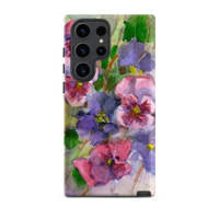 Watercolor Pansies Tough case for Samsung®