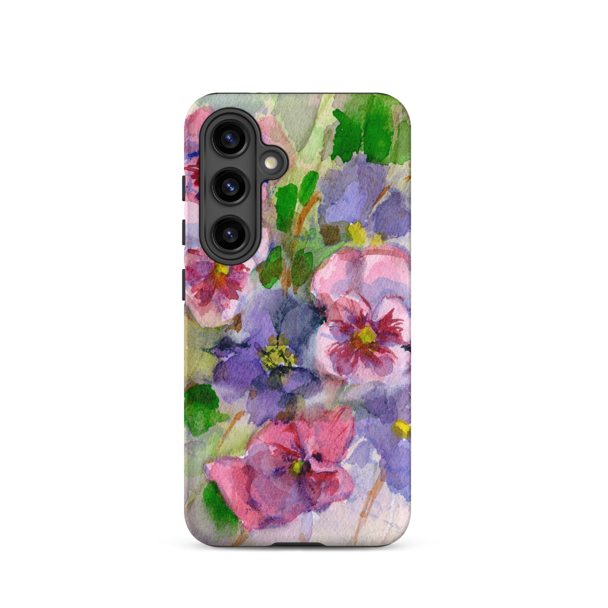 Watercolor Pansies Tough case for Samsung®