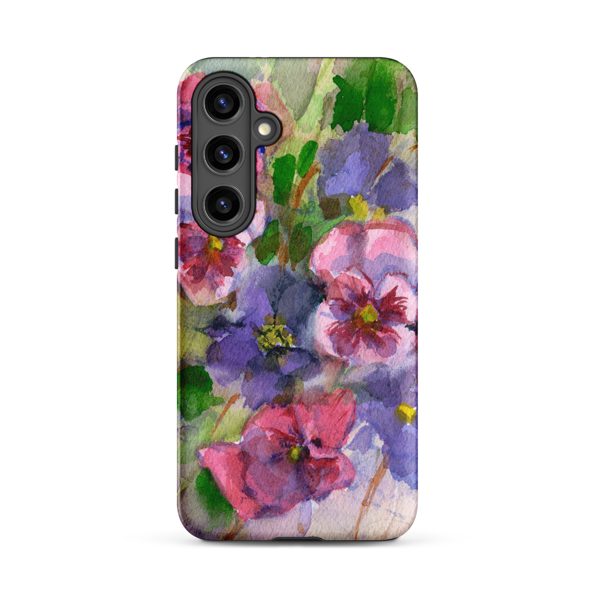 Watercolor Pansies Tough case for Samsung®