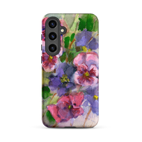 Watercolor Pansies Tough case for Samsung®