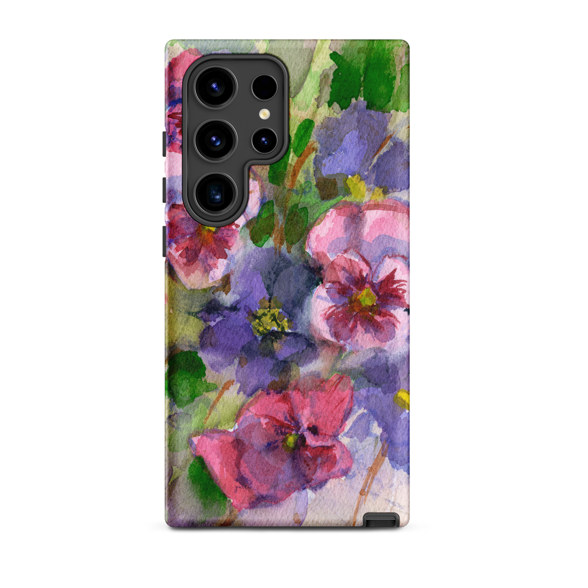 Watercolor Pansies Tough case for Samsung®