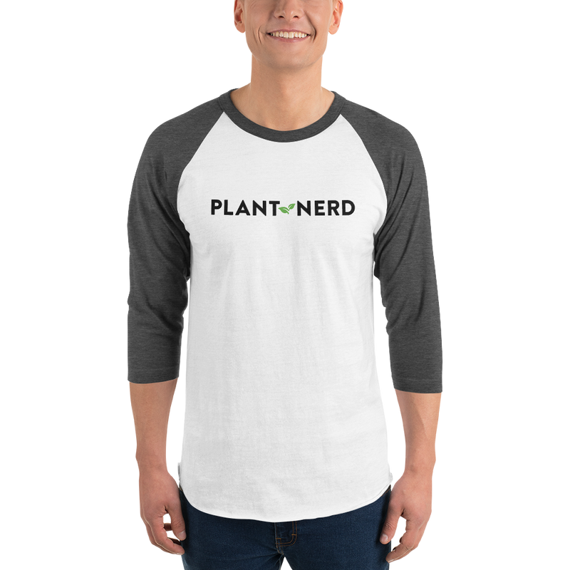 Plant Nerd 3/4 Sleeve Unisex Baseball Tee