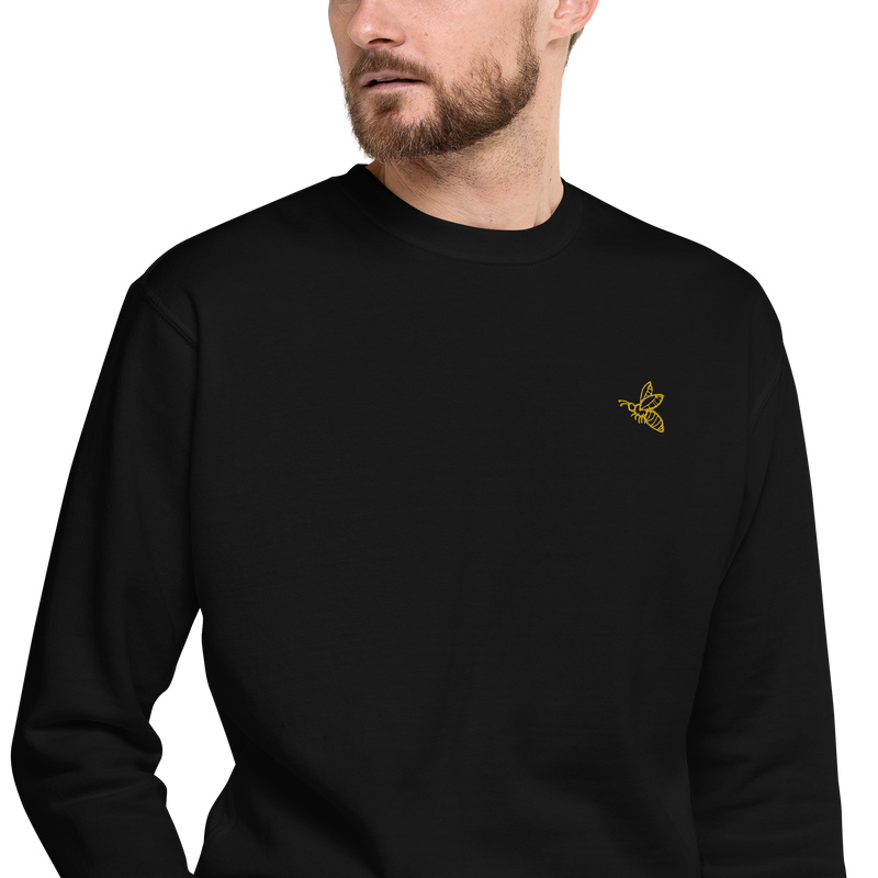Embroidered Bee Unisex Sweatshirt