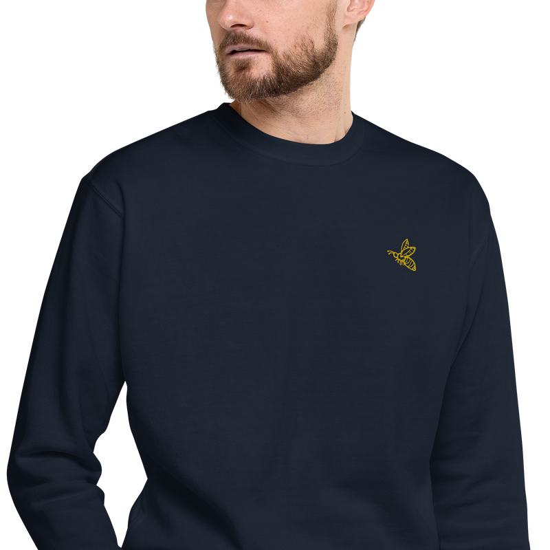 Embroidered Bee Unisex Sweatshirt
