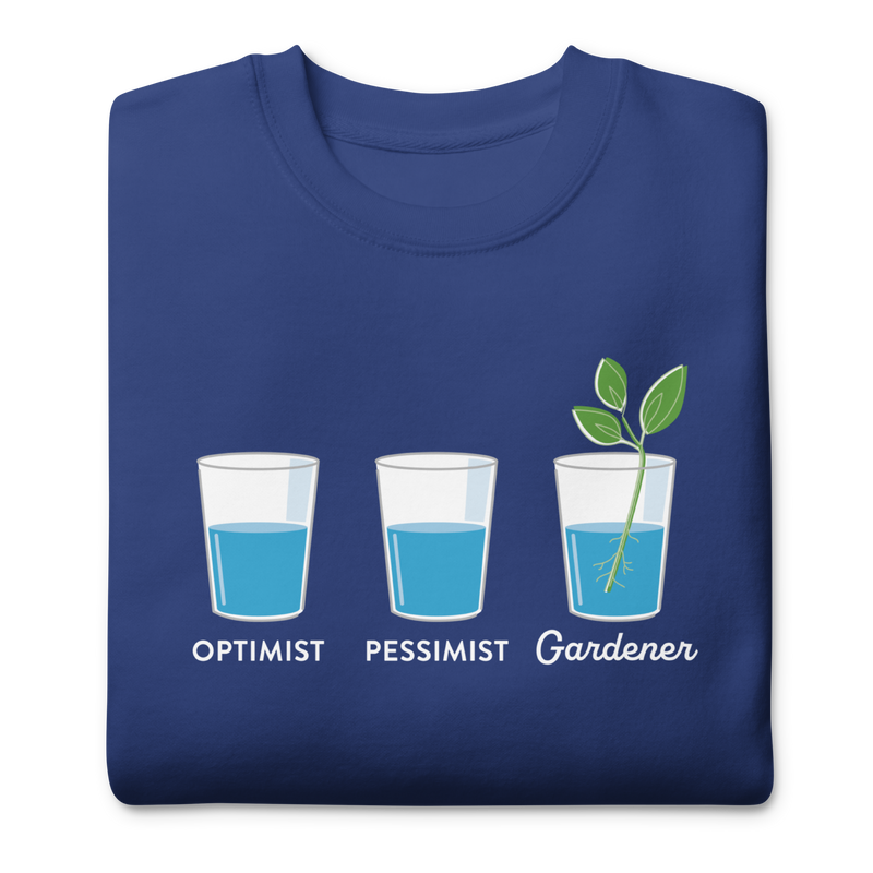 Optimist Gardener Unisex Crewneck Sweatshirt