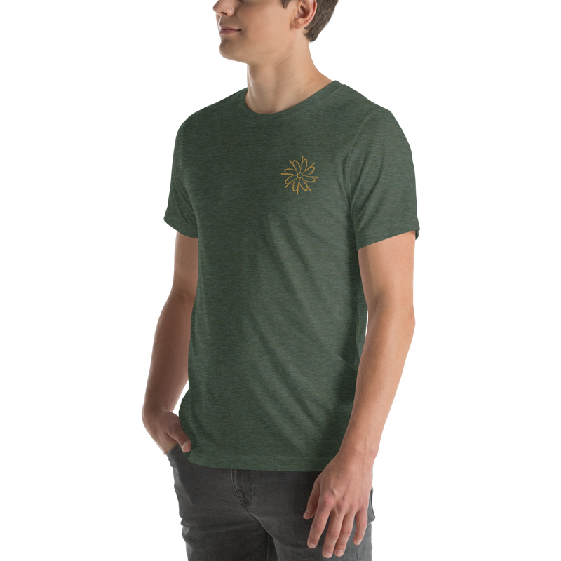 Floral Mandala Embroidered Unisex T-shirt
