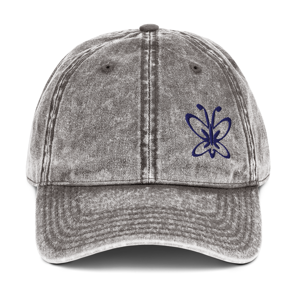 Embroidered Butterfly Vintage Wash Hat – Garden Gate