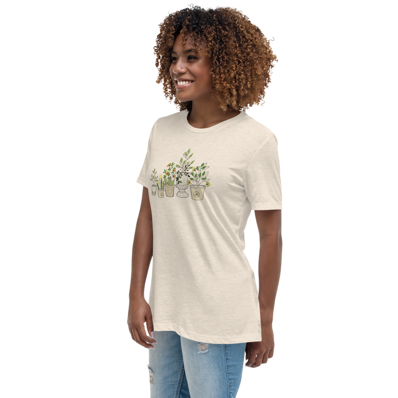 Container Gardening Illustration Women's Relaxed T-Shirt