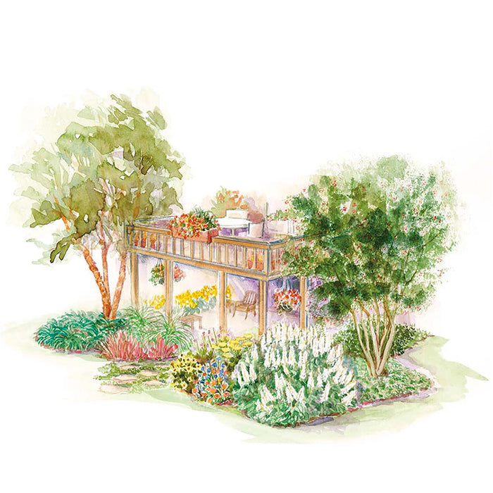 A Two-Story Deckscape Garden Plan