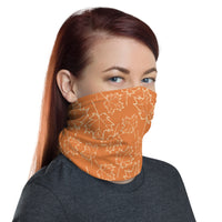 Maple Leaf Neck Gaiter (Almond Oil/Amber Glow)