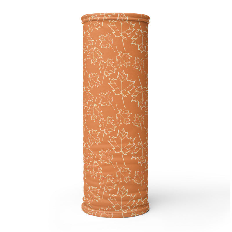 Maple Leaf Neck Gaiter (Almond Oil/Amber Glow)