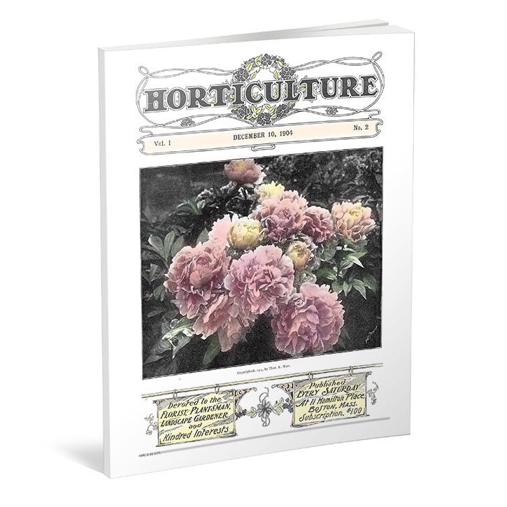 Vintage Horticulture Magazine Drawstring Bag