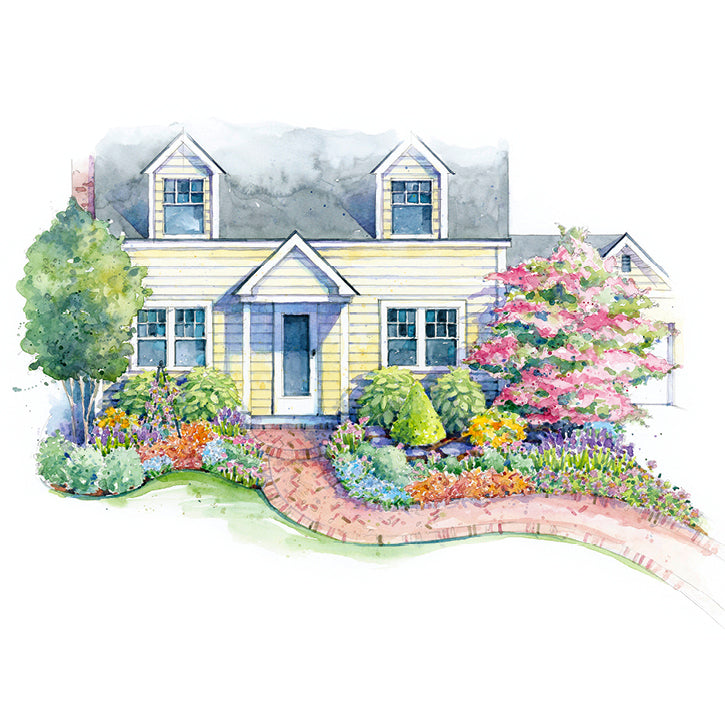 plants for front of house full sun Charming Curb Appeal for Full Sun Garden Plan – Garden Gate