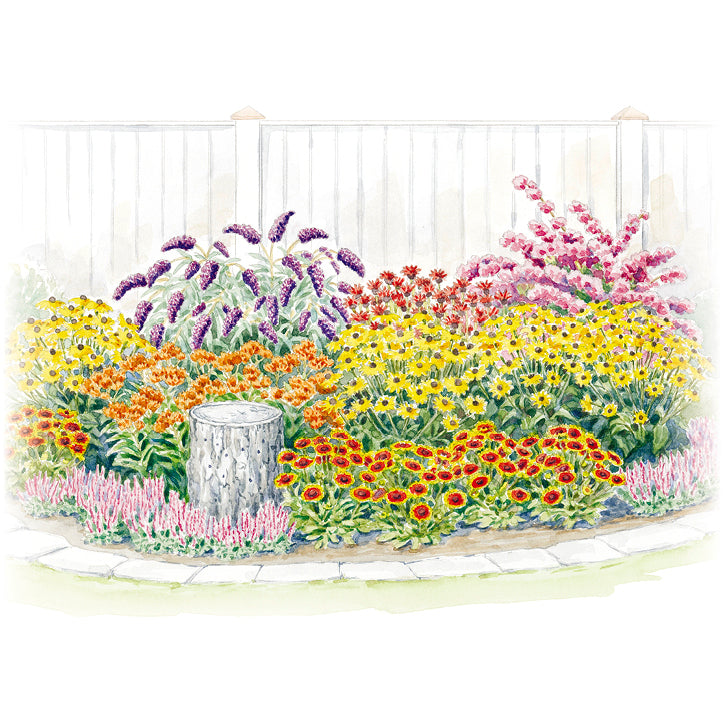 Easy-Care Pollinator Garden Bed Plan