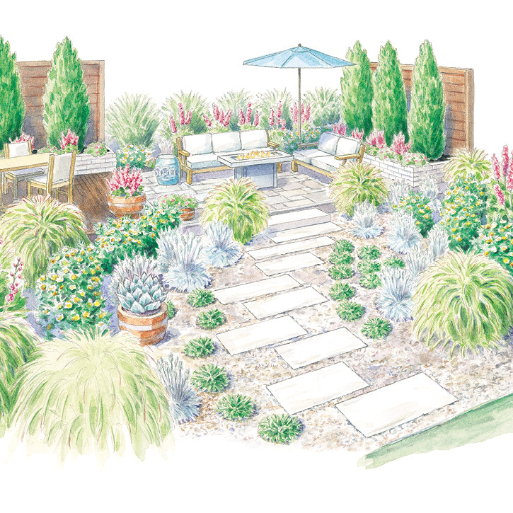 Inviting Patio Garden Plan