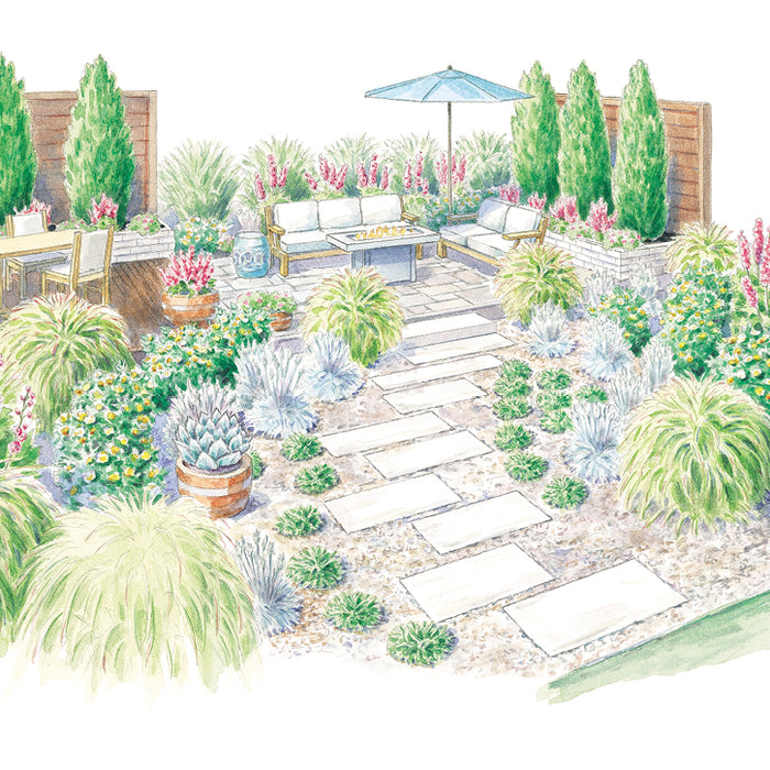 Inviting Patio Garden Plan