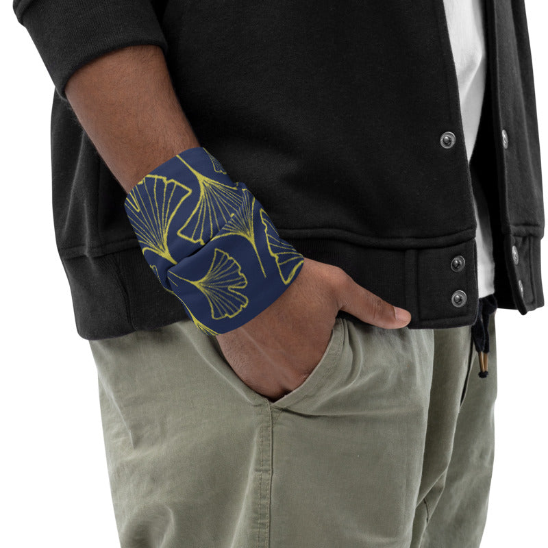 Ginkgo Leaf Neck Gaiter (Green Sheen/Blue Depths)