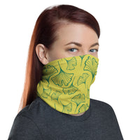 Ginkgo Leaf Neck Gaiter (Ultramarine Green/Green Sheen)