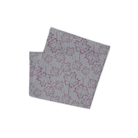 Maple Leaf Neck Gaiter (Magenta Purple/Sleet)