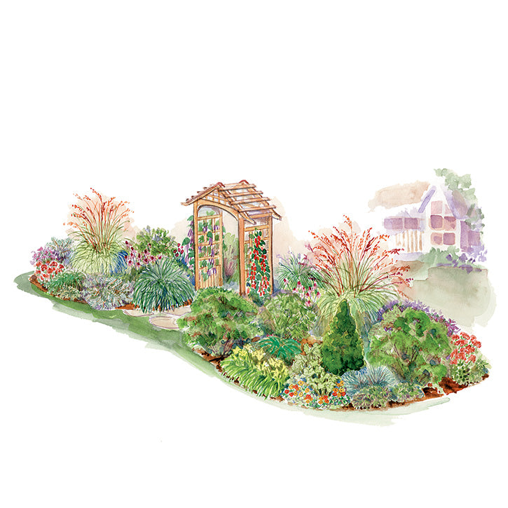 Mixed Island Garden Plan