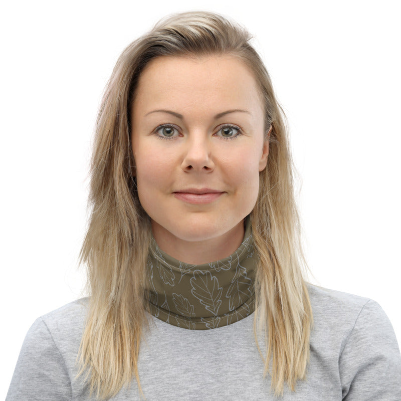 Oak Leaf Neck Gaiter (Sleet/Military Olive)