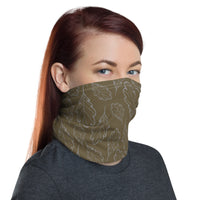 Oak Leaf Neck Gaiter (Sleet/Military Olive)