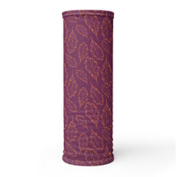 Oak Leaf Neck Gaiter (Amber Glow/Magenta Purple)