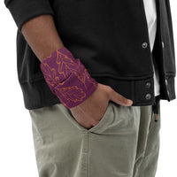 Oak Leaf Neck Gaiter (Amber Glow/Magenta Purple)