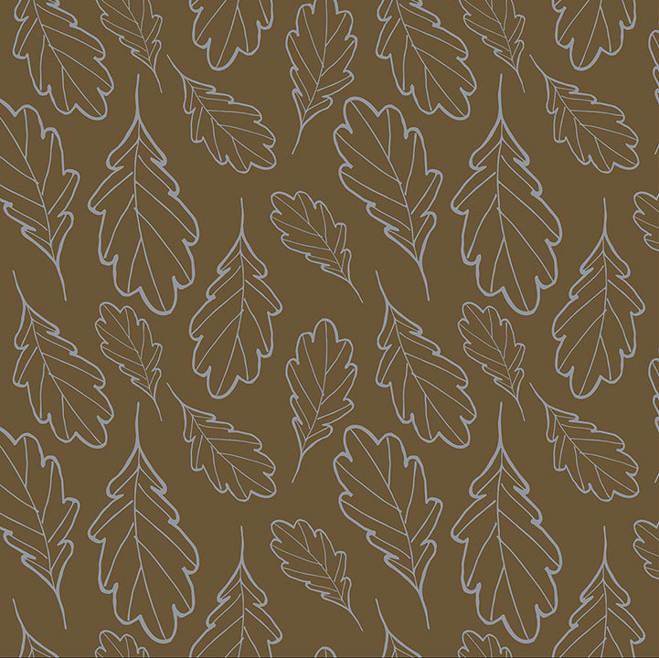 Oak Leaf Tote Bag (Sleet/Military Olive)