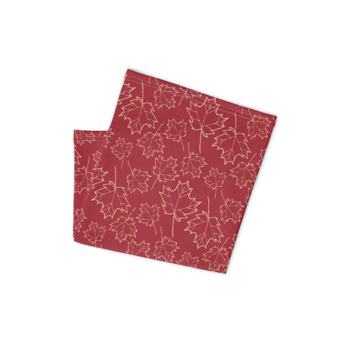 Maple Leaf Neck Gaiter (Peachy Nougat/Samba)