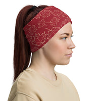 Maple Leaf Neck Gaiter (Peachy Nougat/Samba)