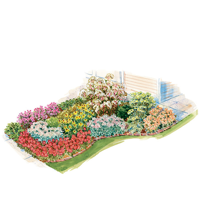 Sunny Entry Garden Plan
