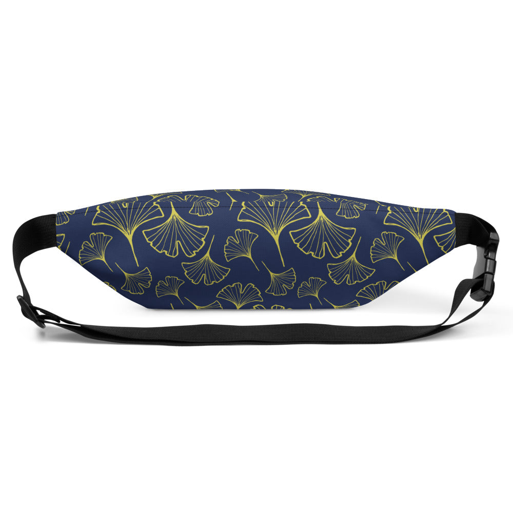 Ginkgo Leaf Fanny Pack (Blue Depths/Green Sheen)