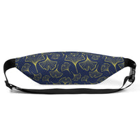 Ginkgo Leaf Fanny Pack (Blue Depths/Green Sheen)