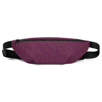 Oak Leaf Fanny Pack (Magenta Purple/Military Olive)