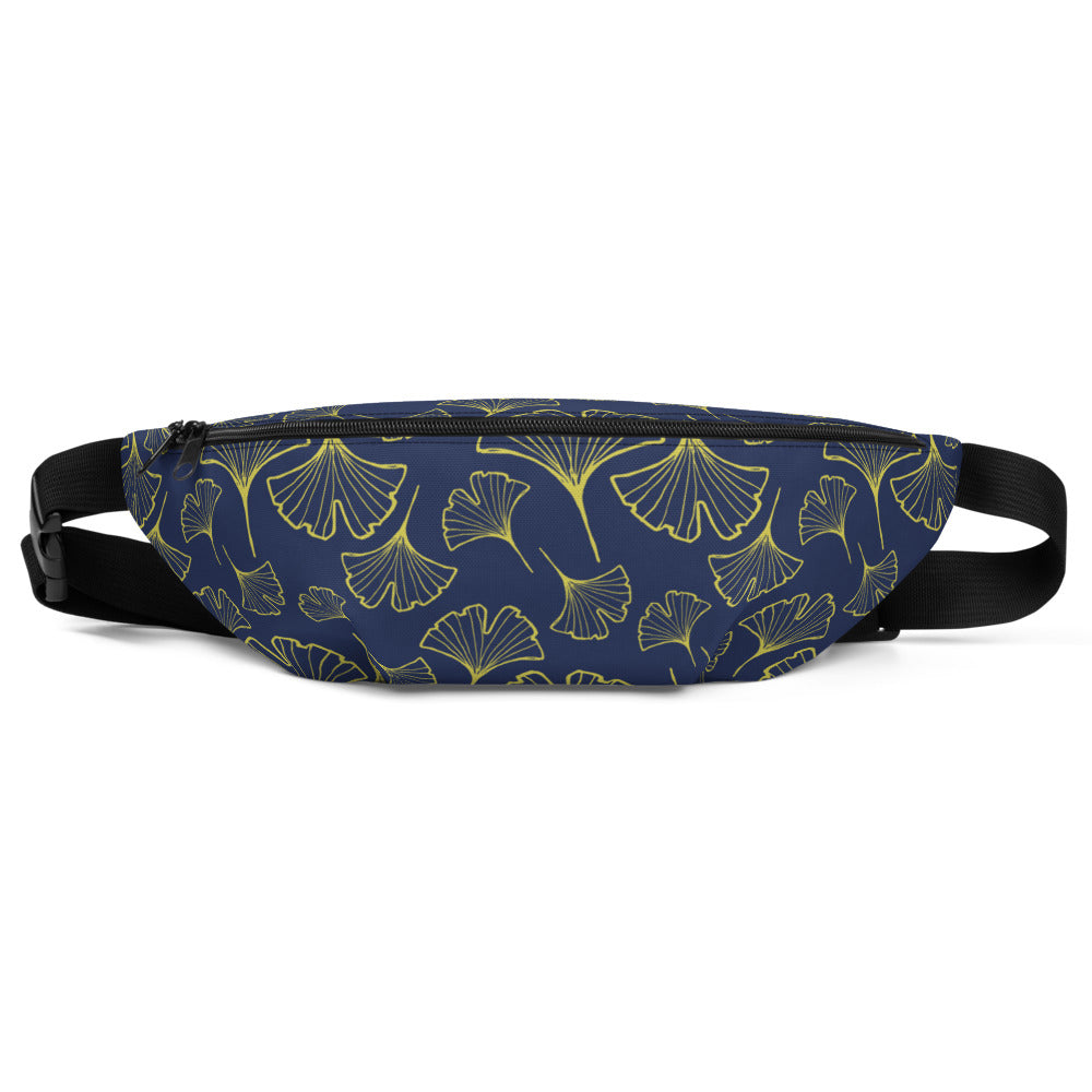 Ginkgo Leaf Fanny Pack (Blue Depths/Green Sheen)