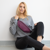 Oak Leaf Fanny Pack (Magenta Purple/Military Olive)
