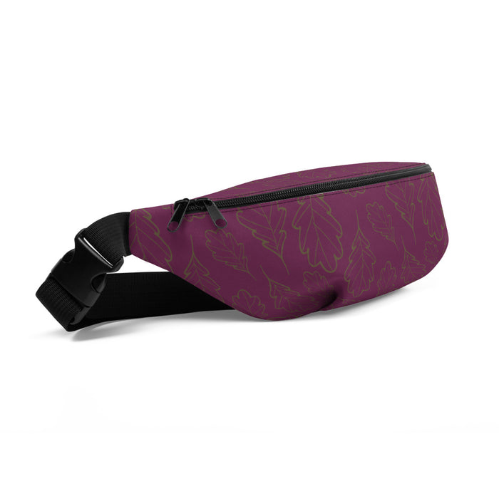 Oak Leaf Fanny Pack (Magenta Purple/Military Olive)