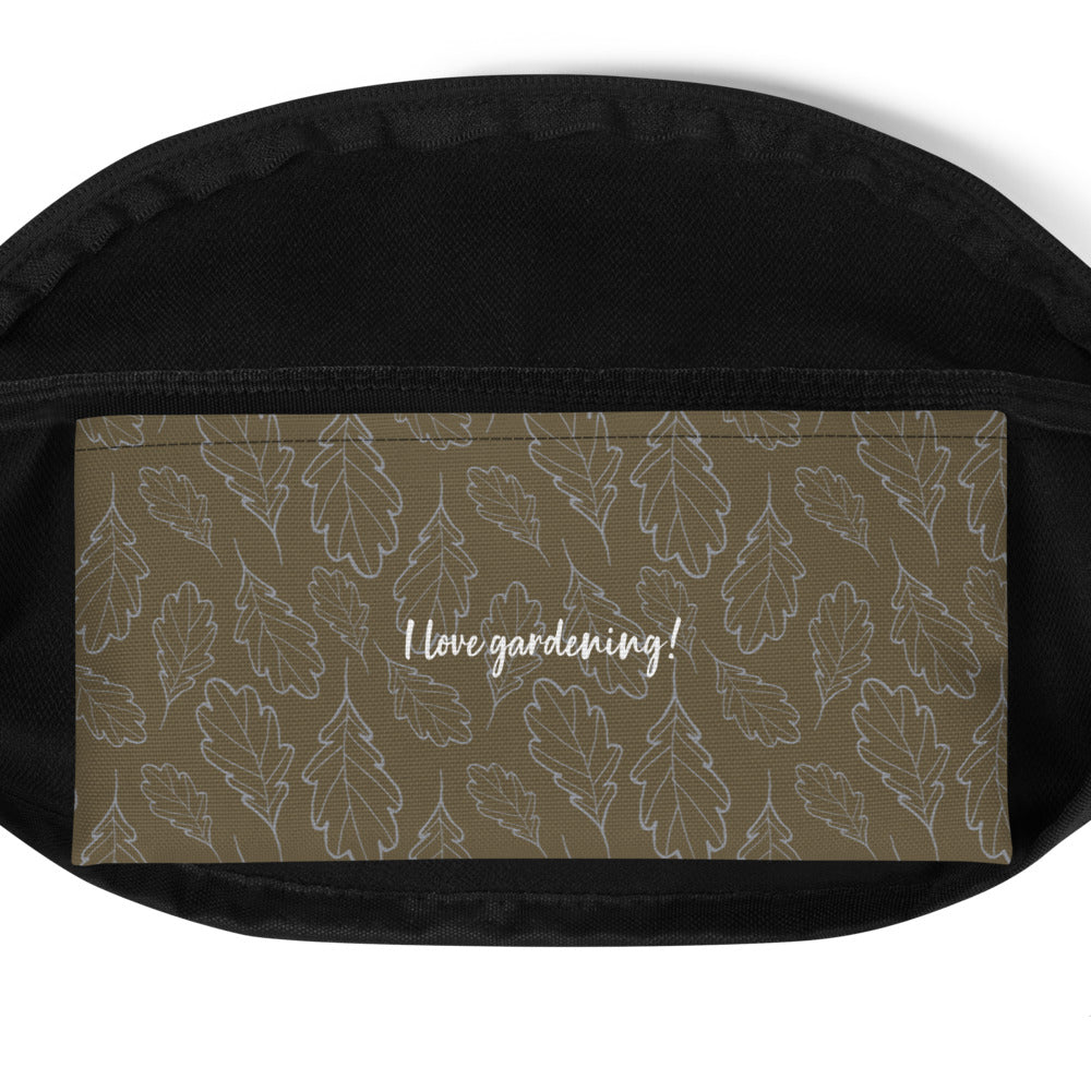 Oak Leaf Fanny Pack (Magenta Purple/Military Olive)