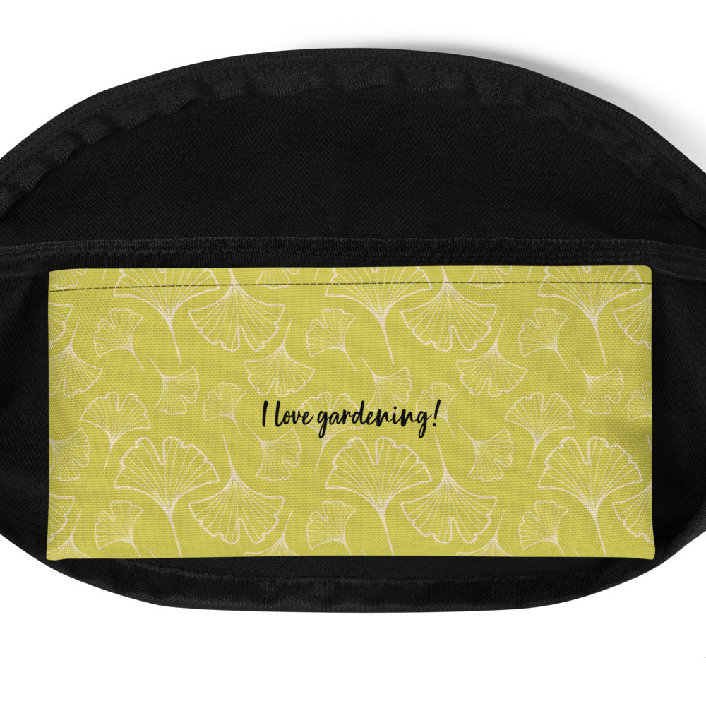 Ginkgo Leaf Fanny Pack (Blue Depths/Green Sheen)
