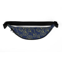 Ginkgo Leaf Fanny Pack (Blue Depths/Green Sheen)