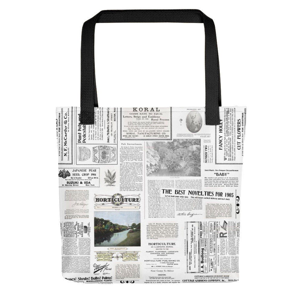 Vintage Horticulture Magazine Tote Bag