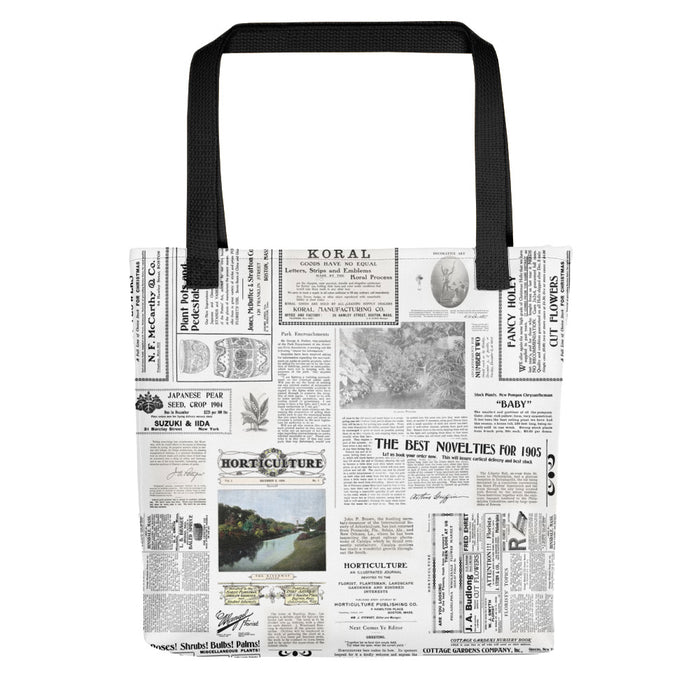 Vintage Horticulture Magazine Tote Bag