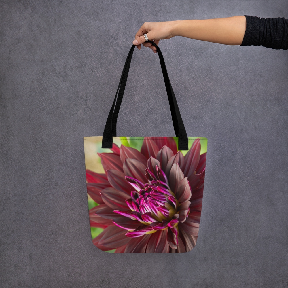 Black Dahlia Tote Bag