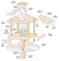 Squirrel-Proof Cedar Bird Feeder Woodworking Plan