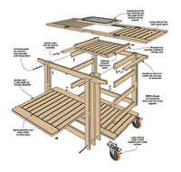Patio Serving Cart